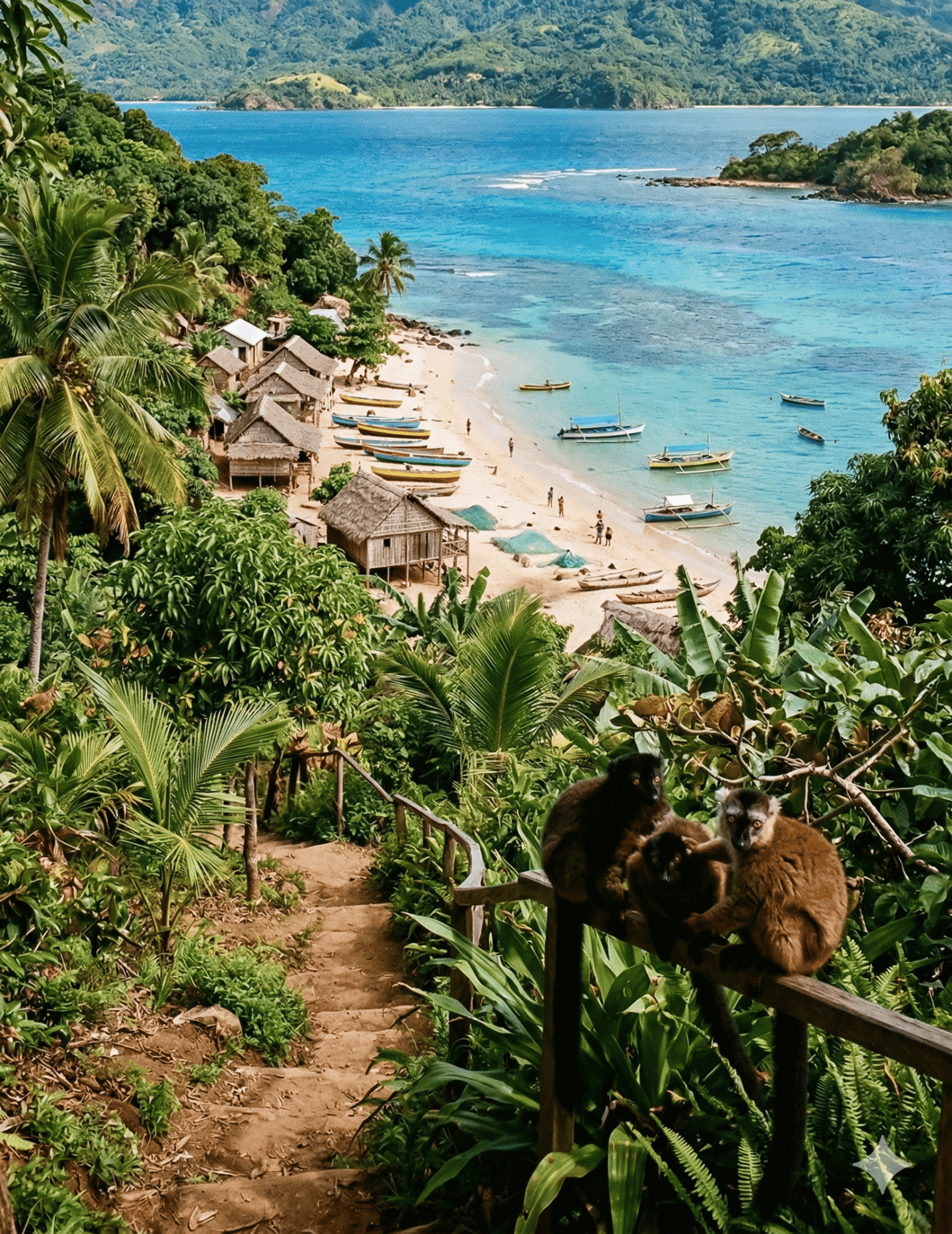 Eco-lodge on the coast of Madagascar